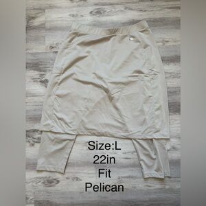 Pelican Women's Layered Skirt in Light Beige
